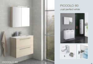 Piccolo Black Oak & White 80cm