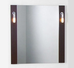 650 mm Wenge Mirror c/w lights