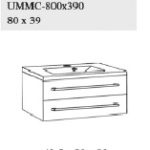 Cordoba 80cm Vanity Unit - Image 2