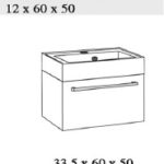 Granada 60cm One Drawer Vanity Unit - Image 2