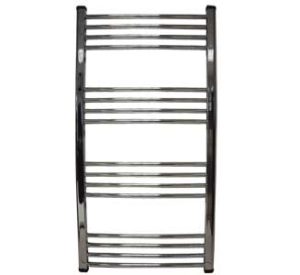 1200x500mm Curved Chrome Heated Rail
