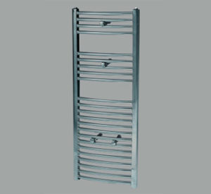 1700x600mm Curved Chrome Heated Rail