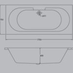 Chloe 11 Jet Whirlpool Bath - Image 3